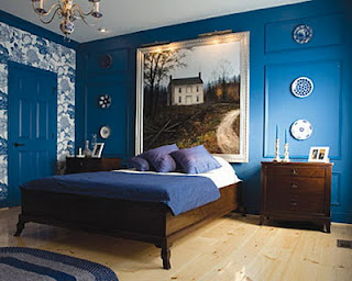 Decoraciones y Modernidades: Pinta el dormitorio en color azul marino