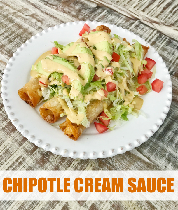Easy Chipotle Cream Sauce