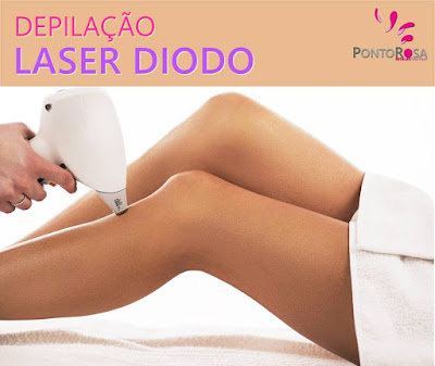 Ponto Rosa Depilação Díodo