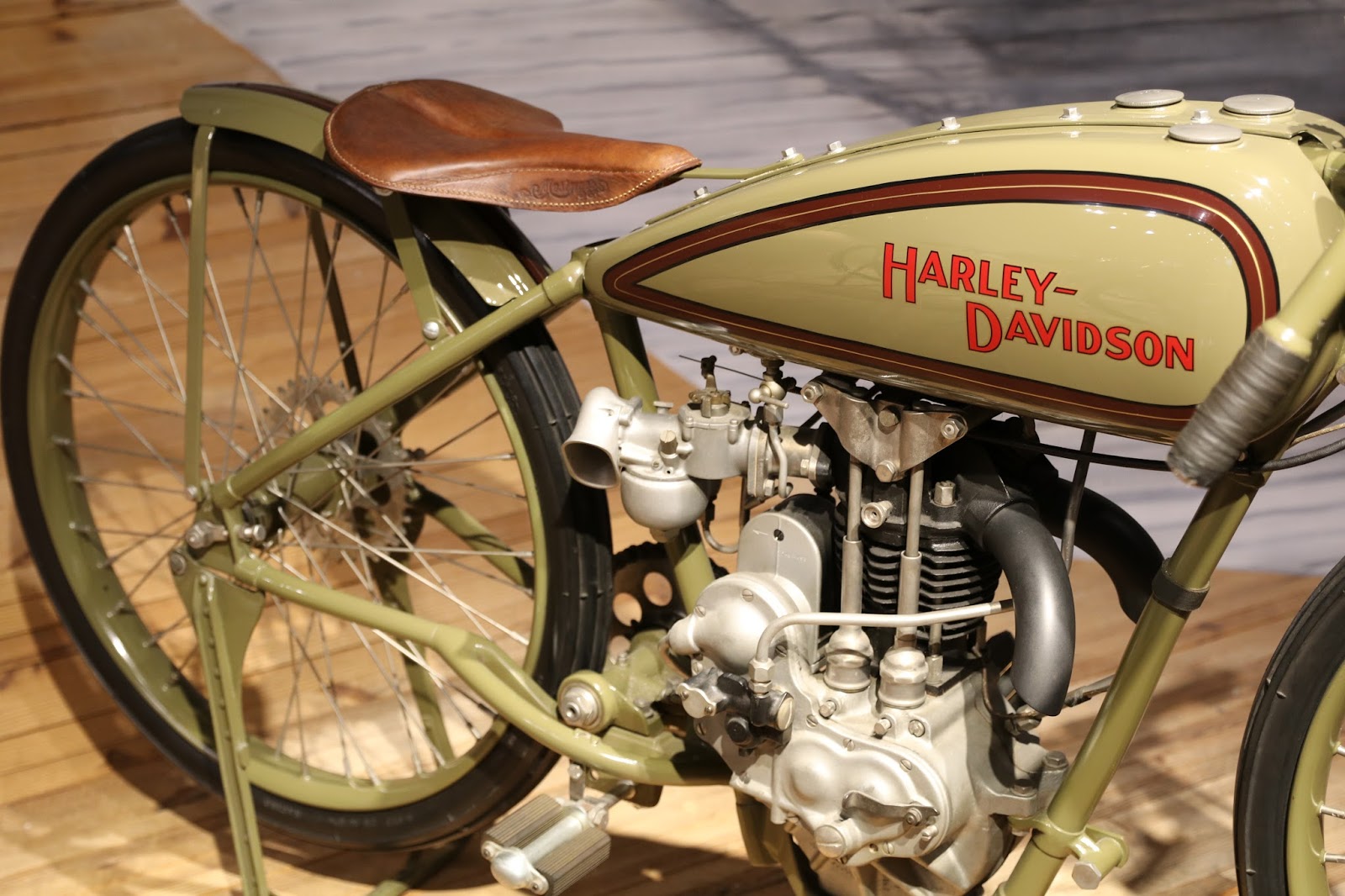 OldMotoDude 1929 HarleyDavidson Peashooter Board Track Racer on