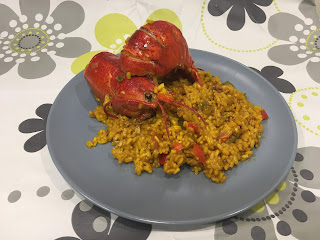Rice with lobster