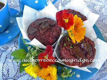 Beautiful Beetroot Chocolate Yoghurt Muffins (additive and refined sugar free)