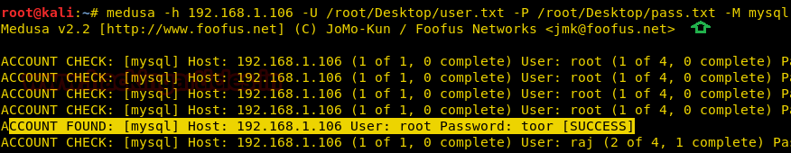 MySQL Password Cracking
