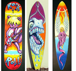 skateboard surfboard painting paintings bob check