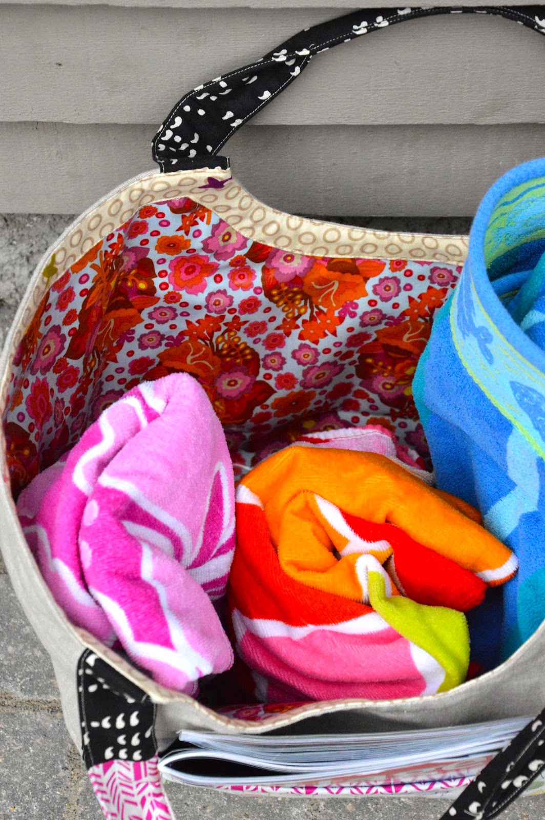 Poolside Tote Bag Making Pattern by Noodlehead