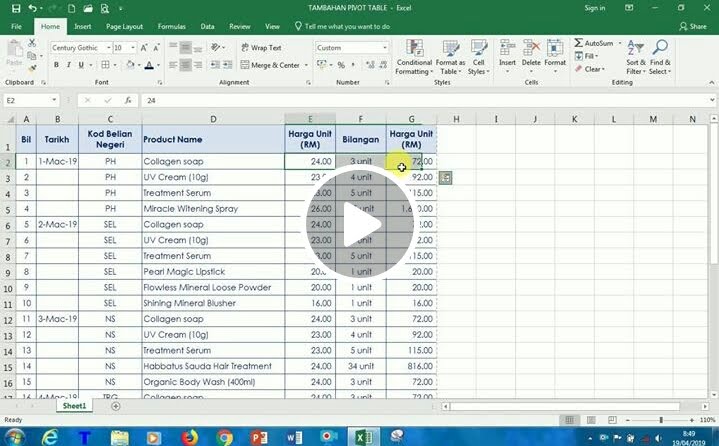 Pivot Table