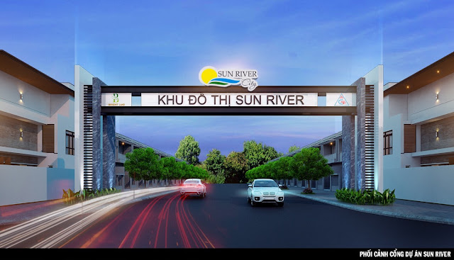 cổng chào sun river city