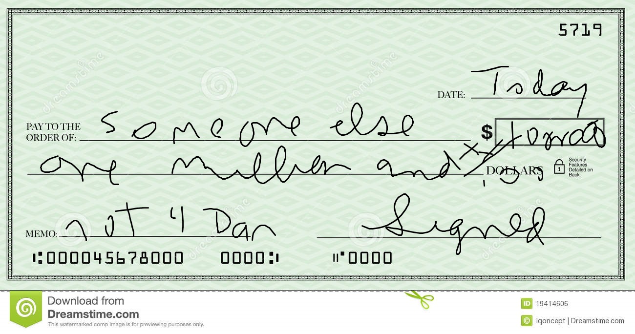 Dan Rosen's other Blog You have been writing checks wrong!