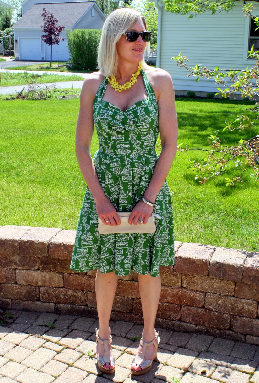 hula print sundress