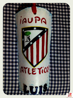teja Atletico pintada a mano