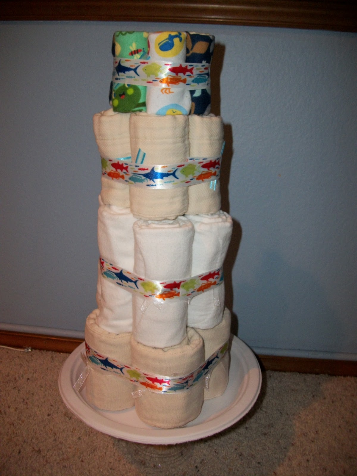Simple DiaperSewing Tutorials Cloth Diaper Cake 4