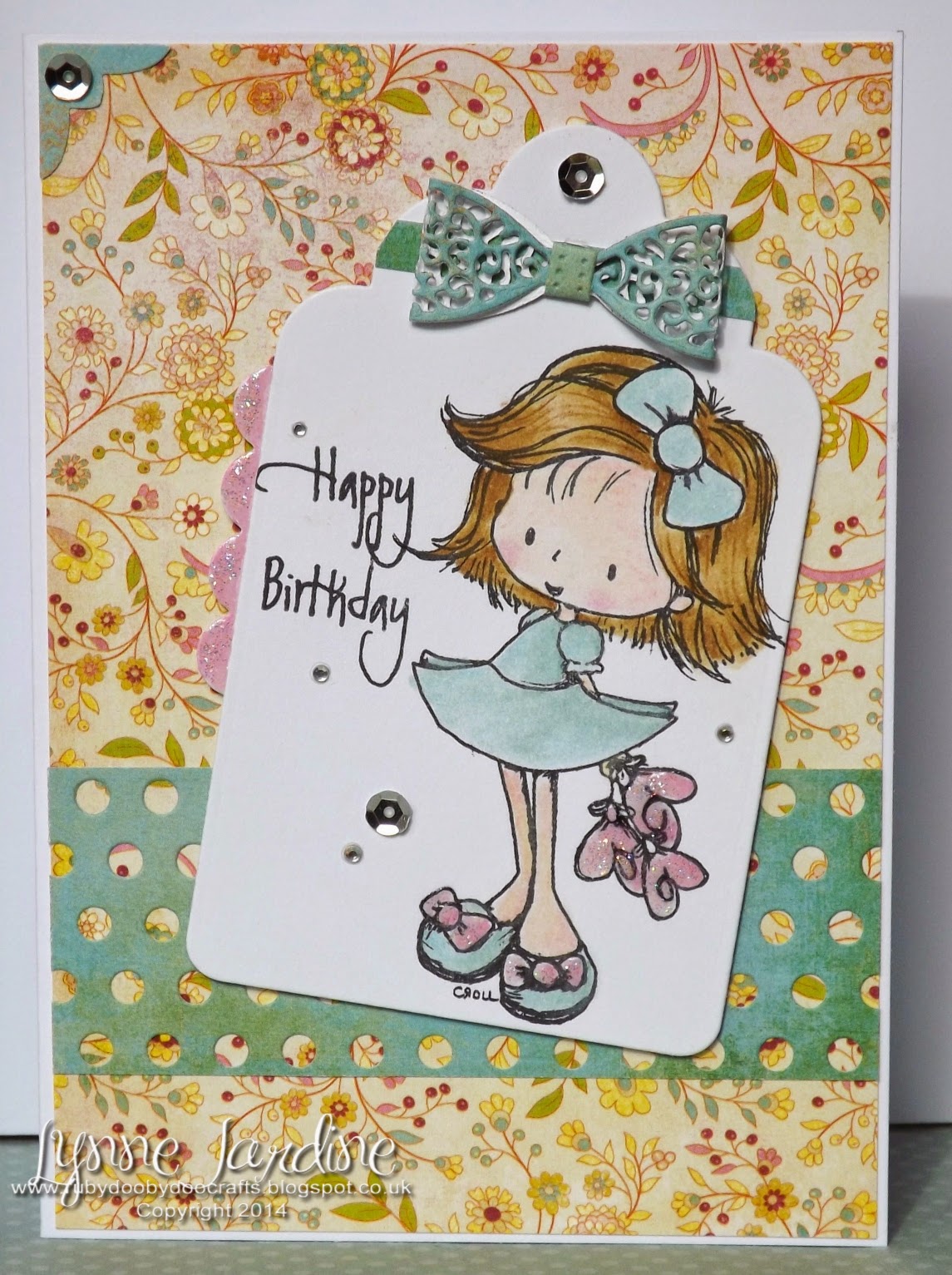Ruby-Dooby-Doo Crafts: Birthday Tag card