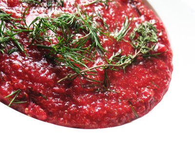 beet quinoa soup with fresh dill