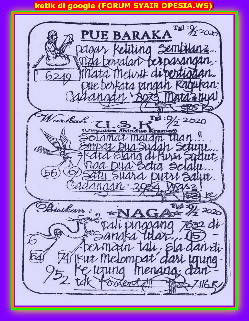 1 New Message Kode Syair Singapore 9 Februari 2020 Forum Syair Togel Hongkong Singapura Sydney