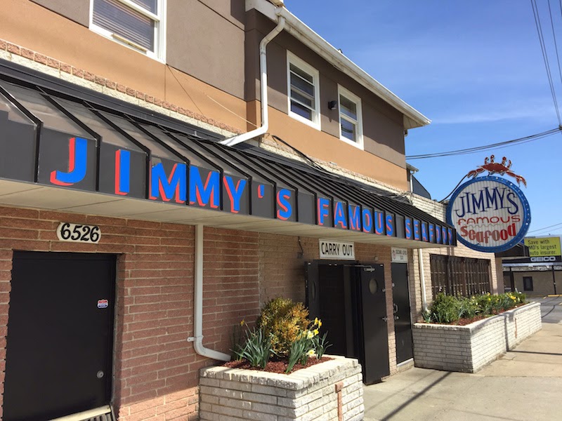 Crab Cakes Benedict at Jimmy's Famous Seafood