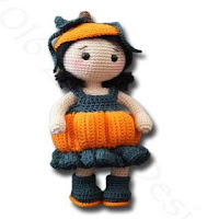 PATRON GRATIS MUÑECA CALABAZA AMIGURUMI 31149