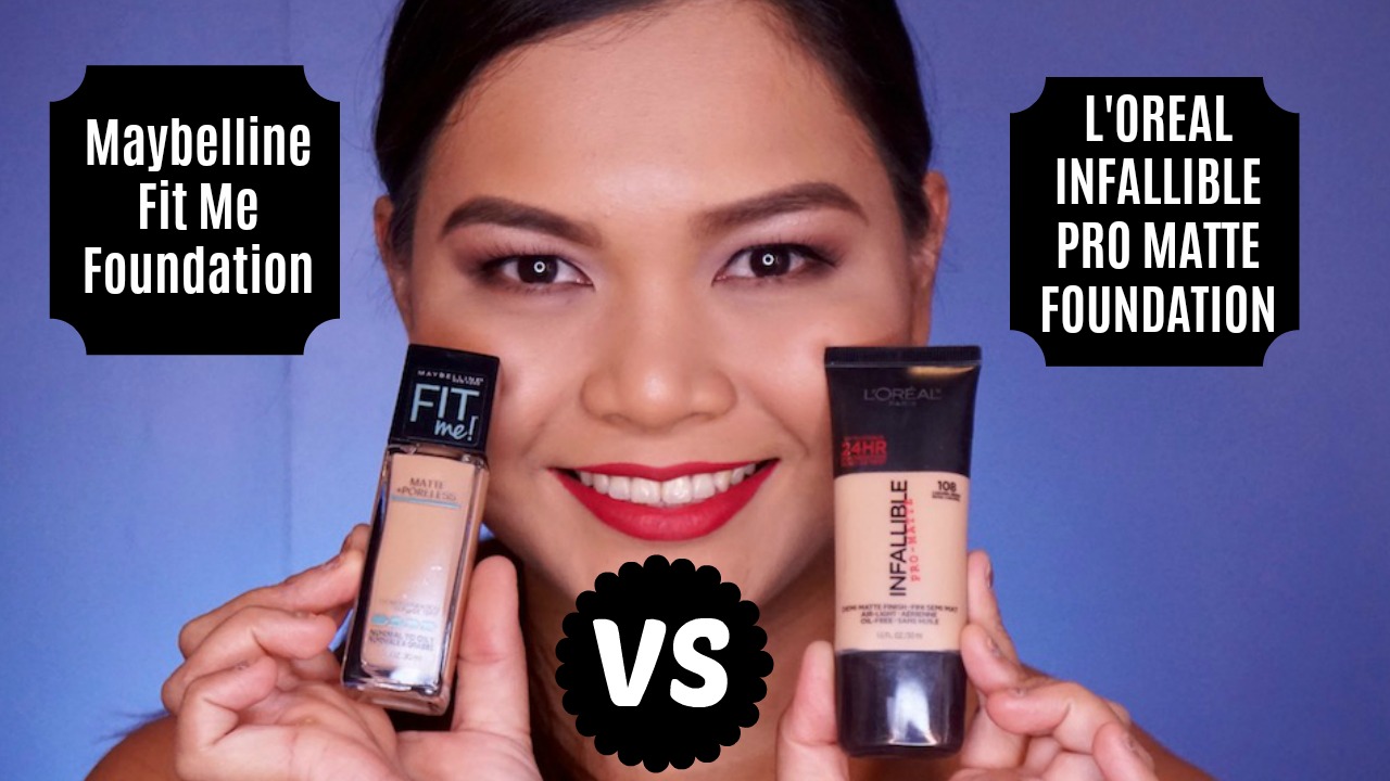 Maybelline Fit Me Powder Vs Loreal Infallible Powder SPEND VS. SAVE: L'Oreal Infallible Pro-Matte VS. Maybelline Fit Me