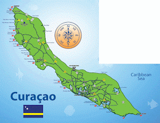 Carte Curaçao: iles ABC