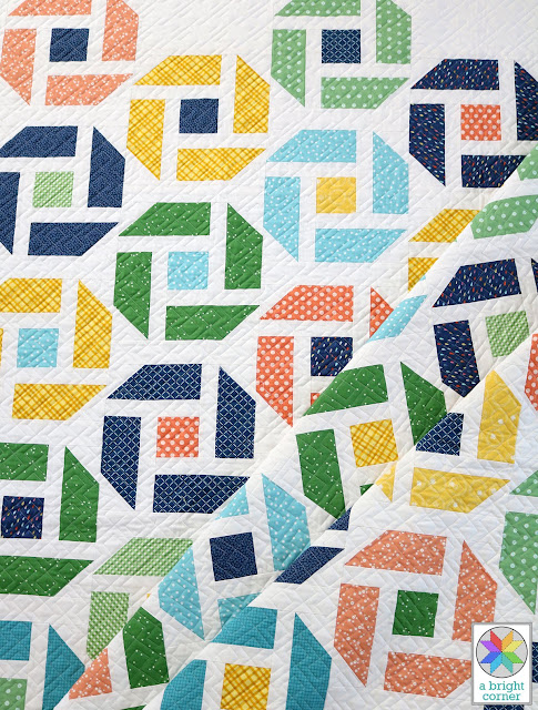 Cheer Up quilt pattern by Andy Knowlton of A Bright Corner - A Fat Quarter pattern in four sizes