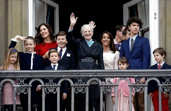 Crown Princess Mary wore Dolce and Gabbana cady dress. Princess Josephine wore Pili Carrera dress. Princess Marie. Princess Isabella Jewlscph necklace