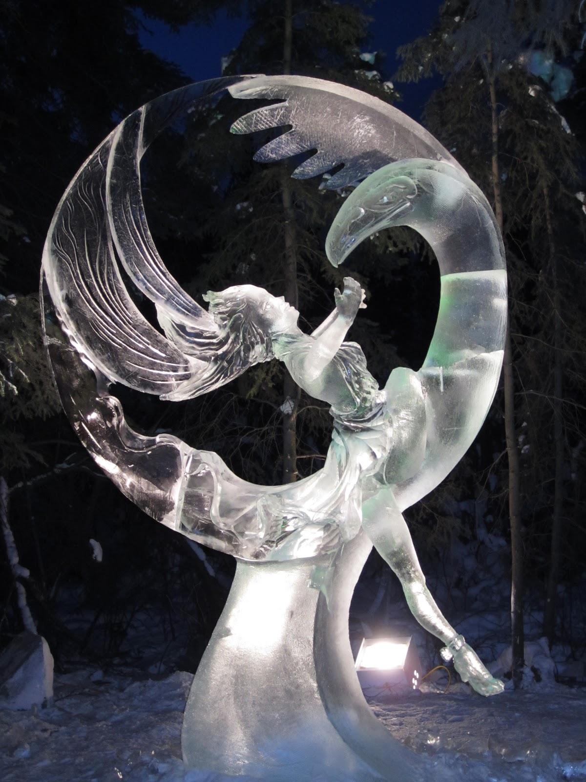 Alaska Fairbanks Ice Art Festival 2012