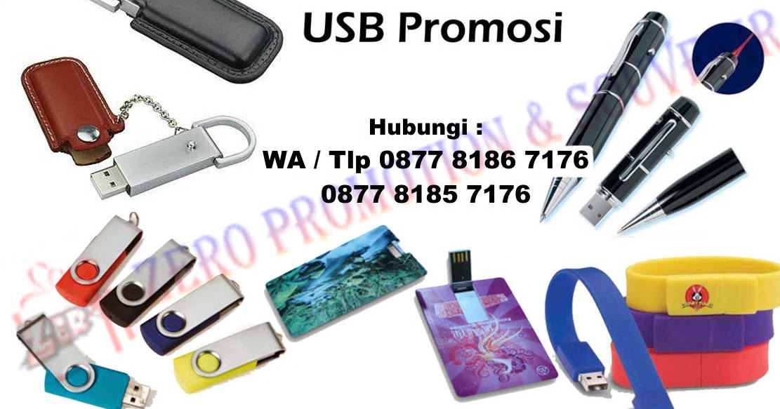 USB Promosi disablon atau grafir dengan logo anda