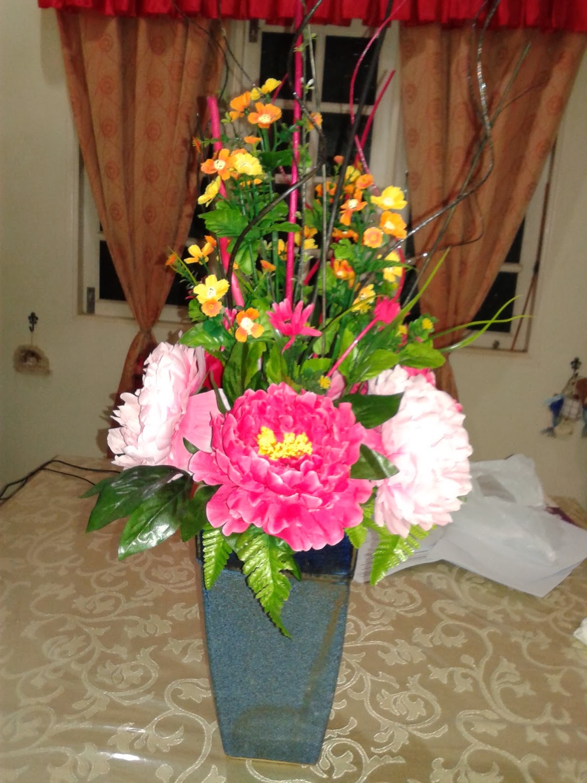 Cik Ta s Florist Contoh Gubahan Bunga  Hiasan  Atas Meja 