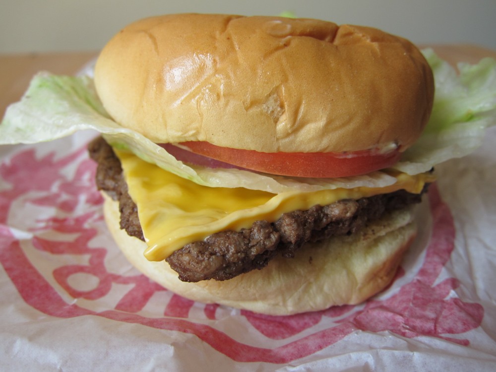 Wendy's single hamburger