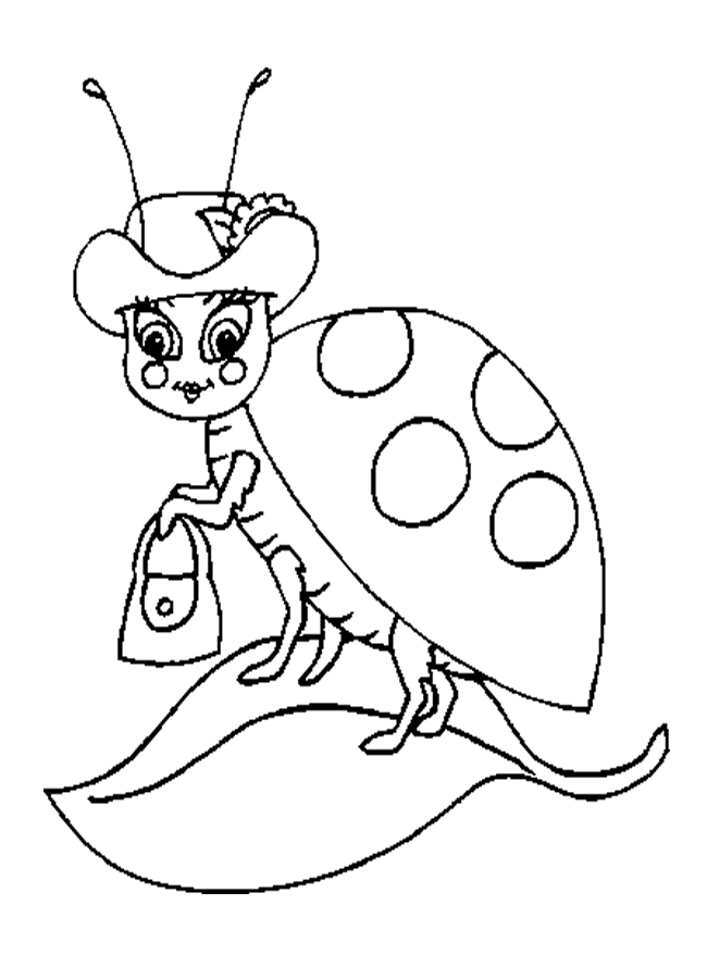 l is for ladybug coloring pages - photo #49