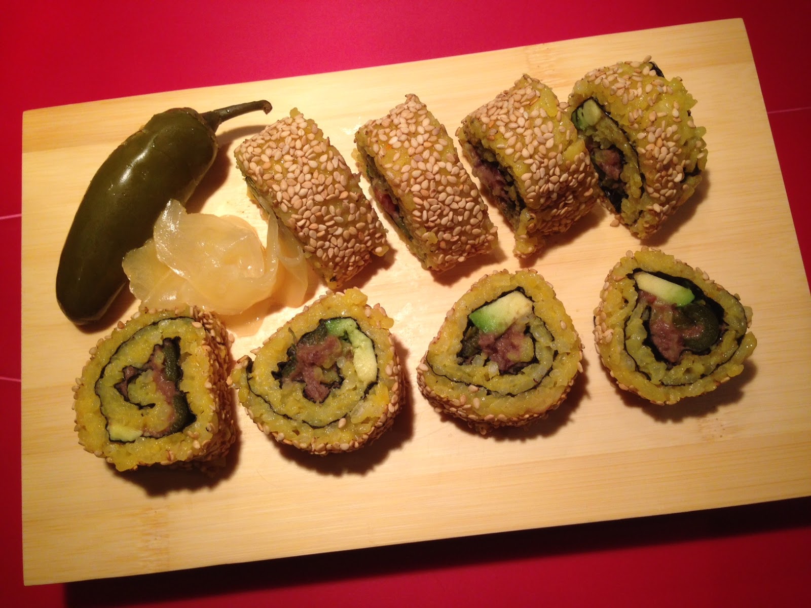 sushi vegano