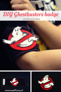 DIY Ghostbusters arm badge