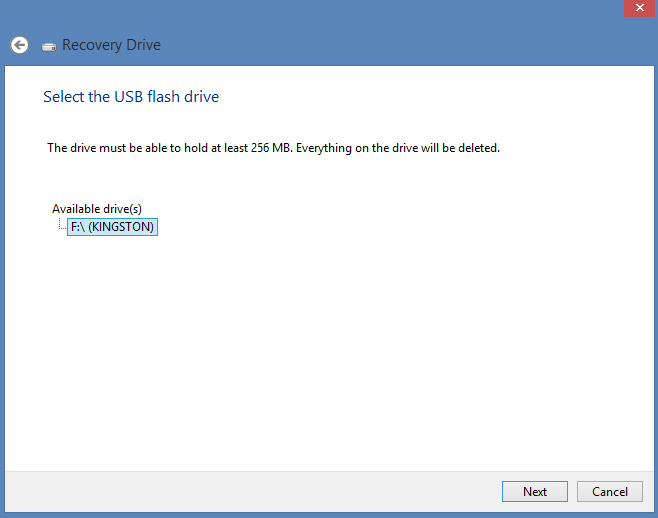 PC Partners Blog: Create A Windows 8 Recovery USB Drive