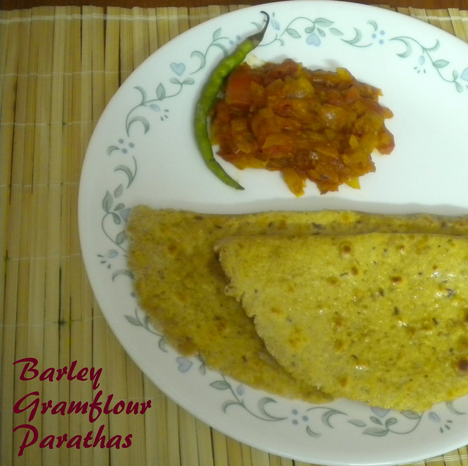 Palakkad Chamayal Barley Gramflour Parathas
