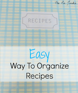 how to organize recipes