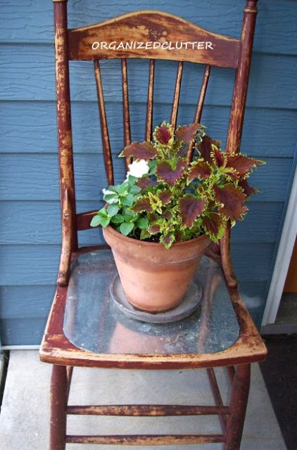 Garden Junk Chair Vignette