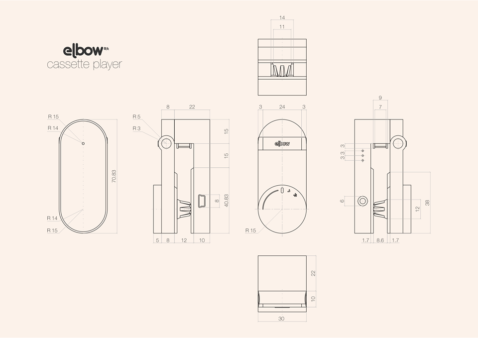 ELBOW Portable Cassette Player