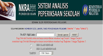 SEMAKAN IBU BAPA PEPERIKSAAN SEKOLAH