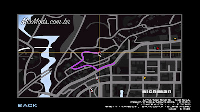 gta sa mod radar estilo gta v iv desenho do mapa map