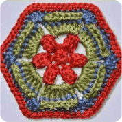 Hexágono a Crochet o Ganchillo Hexágono a Crochet o Ganchillo