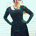 Gail Carriger in Green Rose Print 1960s Evening Dress in DC  for the Waistcoats & Weaponry Tour