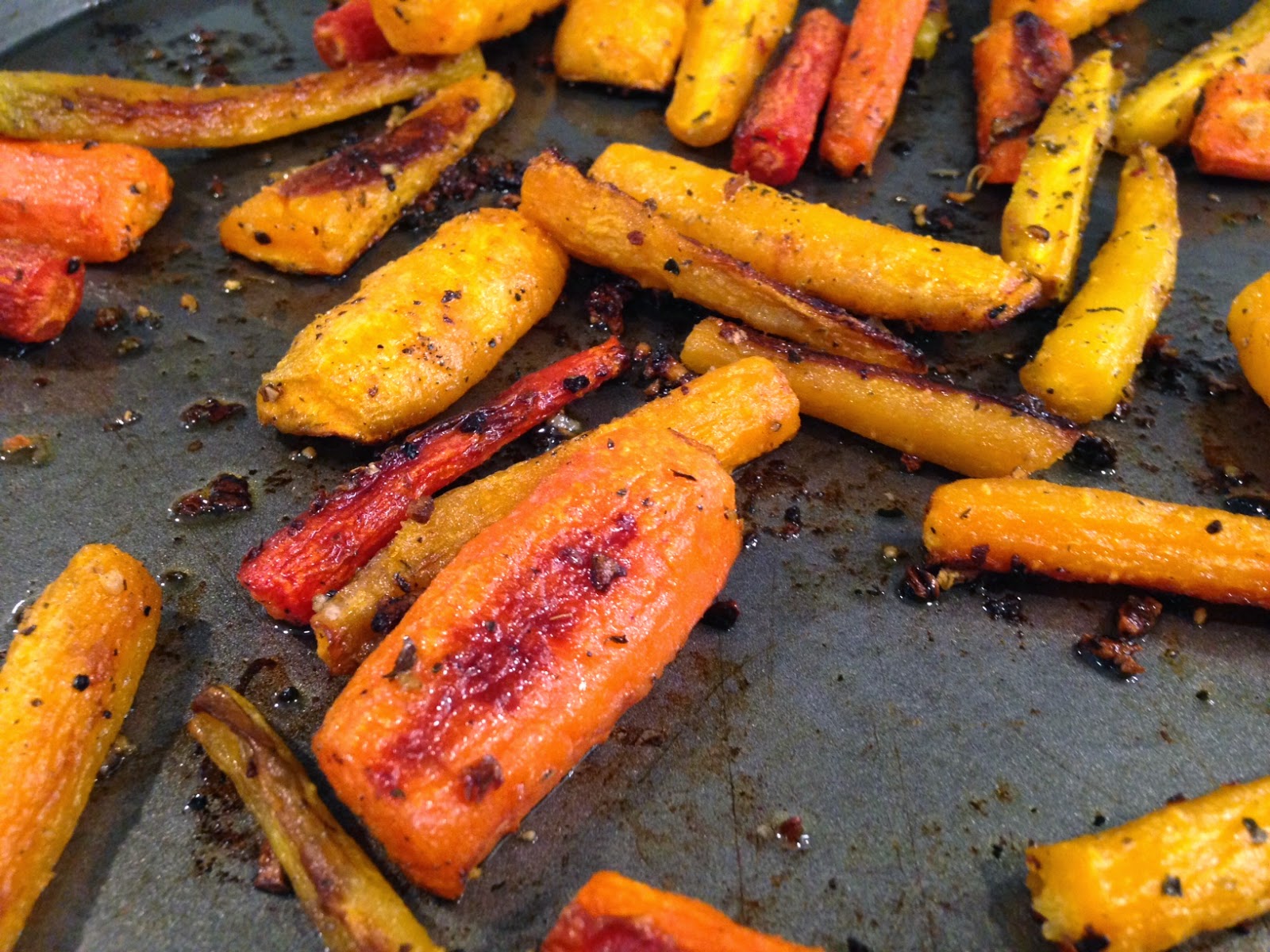 The College Cuisiner Roasted Heirloom Carrots