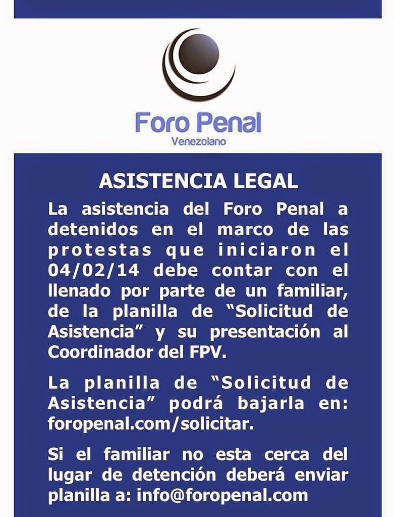 Foro Penal (asistencia)