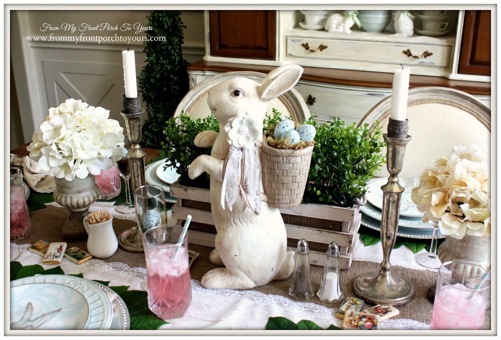 easter dining room table centerpieces