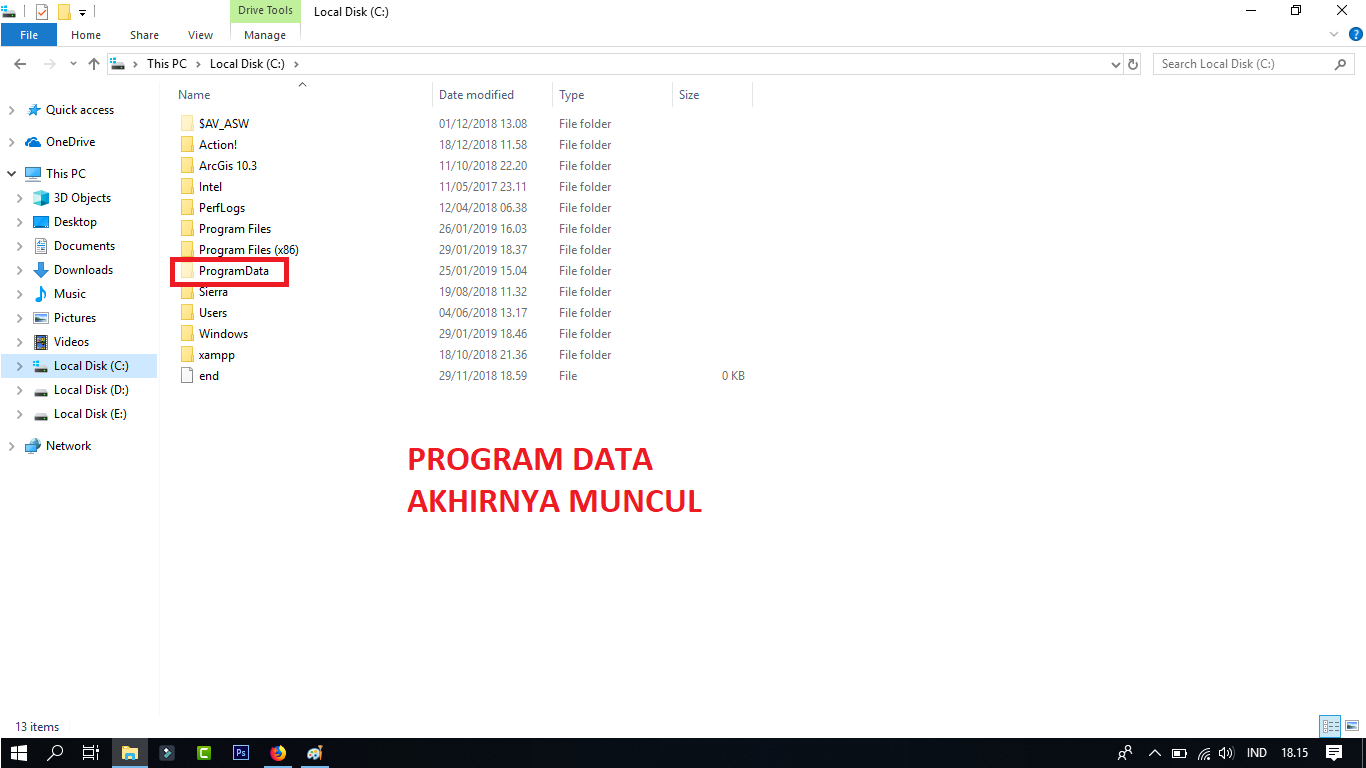 Cara Menampilkan Program Data di Windows 10: Cara Menampilkan Program ...