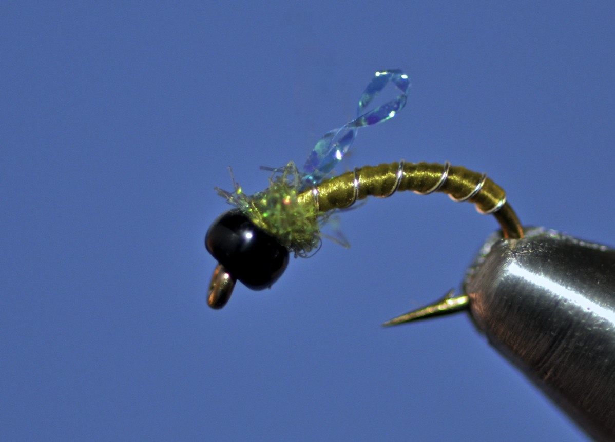 Floatfisher Fly Pattern of the Day "Twisted Flash Midge Olive"