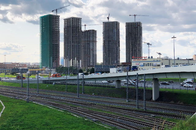 транспортная развязка Третьего транспортного кольца с Волгоградским проспектом, строящийся жилой комплекс «Метрополия» – бывшая территория АЗЛК