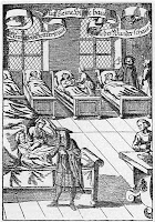 Physician seeing to the sick in a hospital