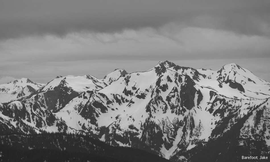 Lone Tree Pass from klahhane ridge Mount Ferry