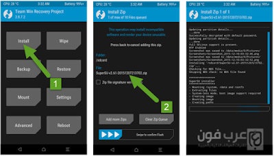 تثبيت ريكفري TWRP معدل و عمل روت لجهاز Huawei P8 Lite