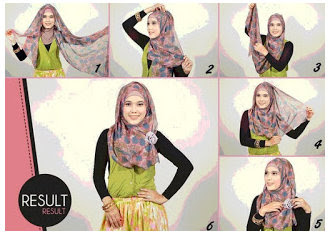 Tutorial Hijab Chiffon Modern